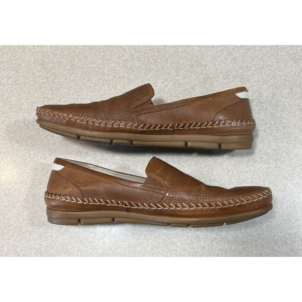 Pikolinos Shoes Men’s Size 11 US /44 EU Brown Leather Slip On Loafer Perforated - Picture 5 of 11